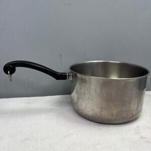 Vintage Farberware 4 Qt Aluminum Clad Stainless Steel Sauce Pan Pot
